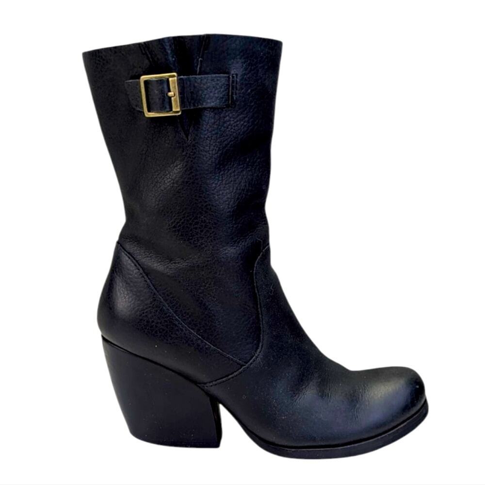 Korks Kork-Ease Midcalf Leather Boots  Size 7.5M  GUC  $149    S3837